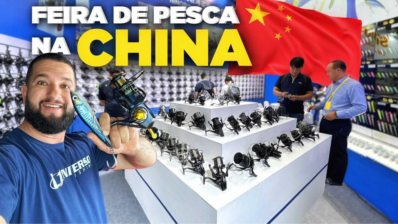 Ep2 - 3 dias na MAIOR FEIRA de PESCA da CHINA! Lan&ccedil;amentos e muitas novidades.