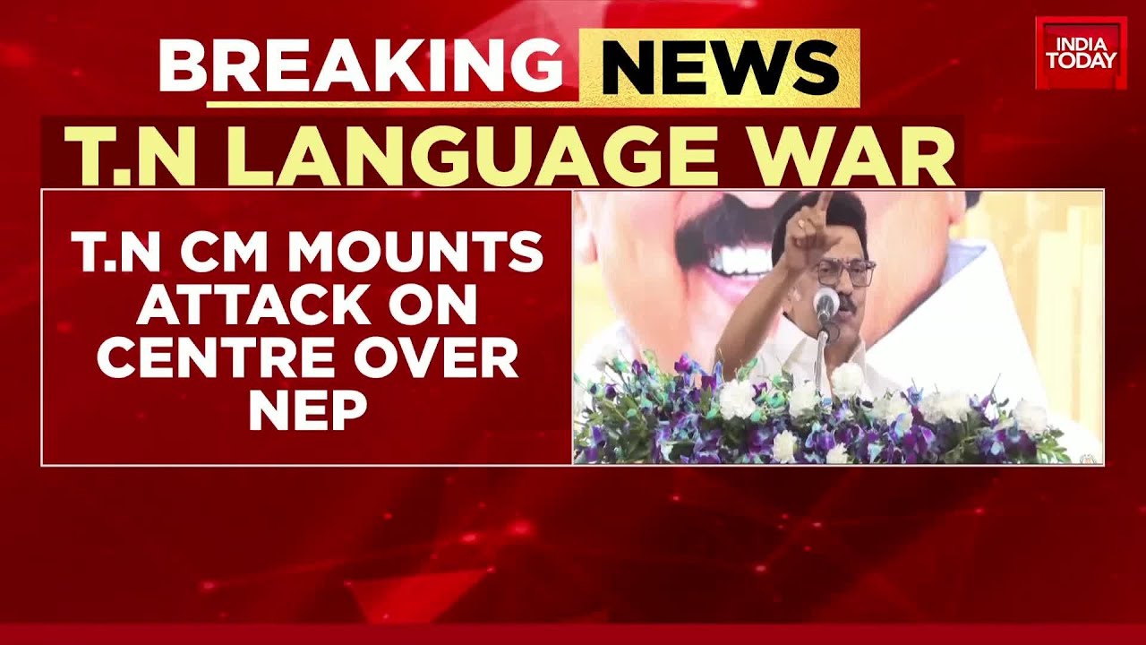 Tamil Nadu CM Stalin Rejects NEP MOU, Accuses Centre of Favouring Sanskrit | India Today