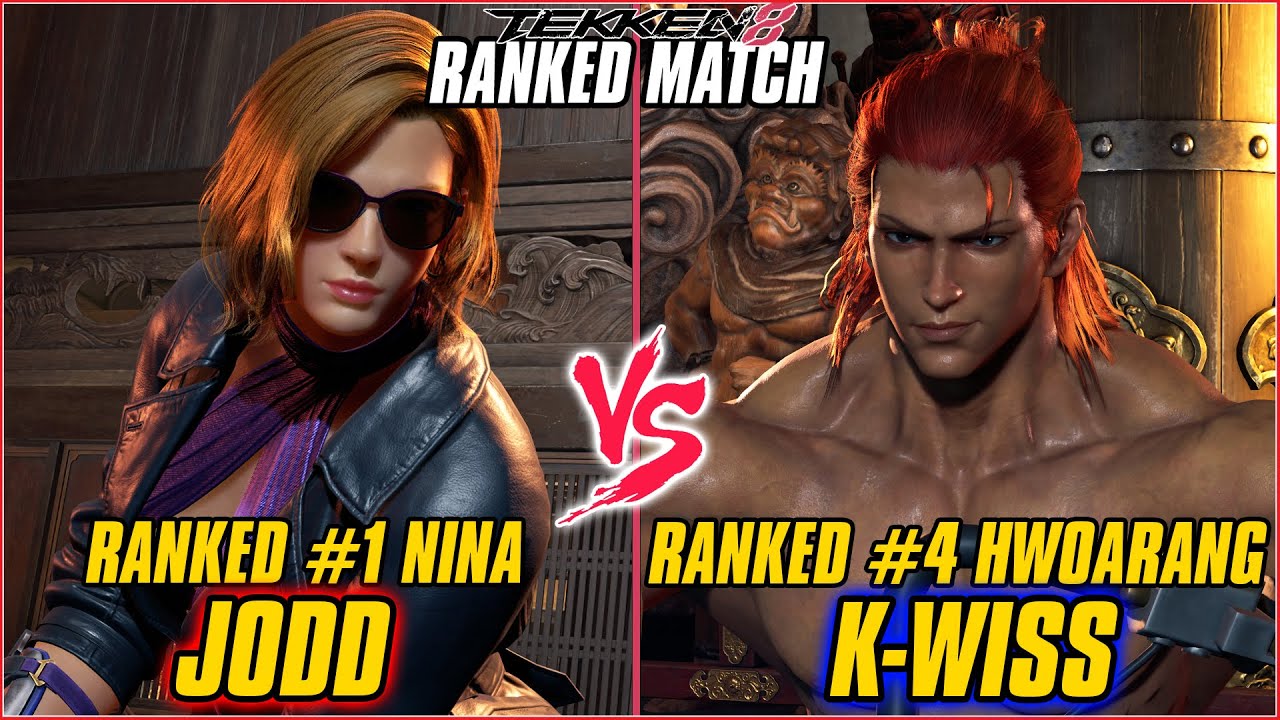TEKKEN 8 ▰ JODD (RANKED #1 NINA) vs K WISS (RANKED #4 HWOARANG) ▰ TEKKEN 8 HIGH LEVEL GAMEPLAY