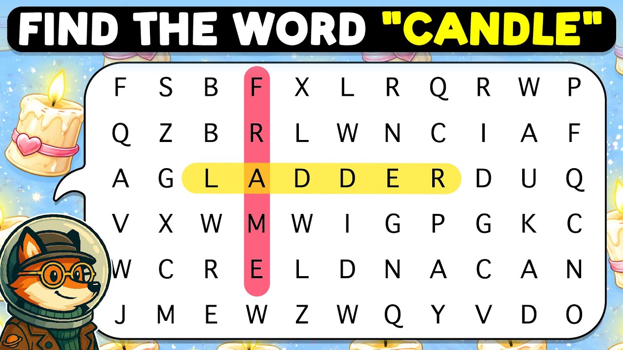 🦊🔍 Word Search Puzzle | Categories: Mountains Birthday Galaxy 🔎🦊 | Word Search Puzzle