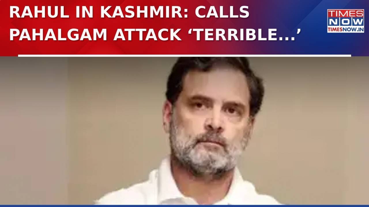 Pahalgam Attack Aftermath: Rahul Gandhi Visits J&K, Calls It a 'Terrible Tragedy', Meets Victims