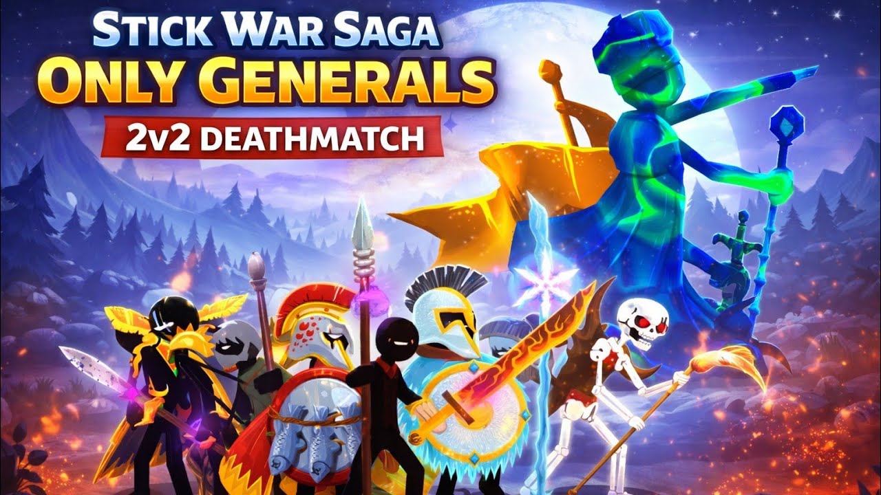 Stick War Saga Only Generals ☠️ 2v2 Deathmatch 😱 | Gaming Pro