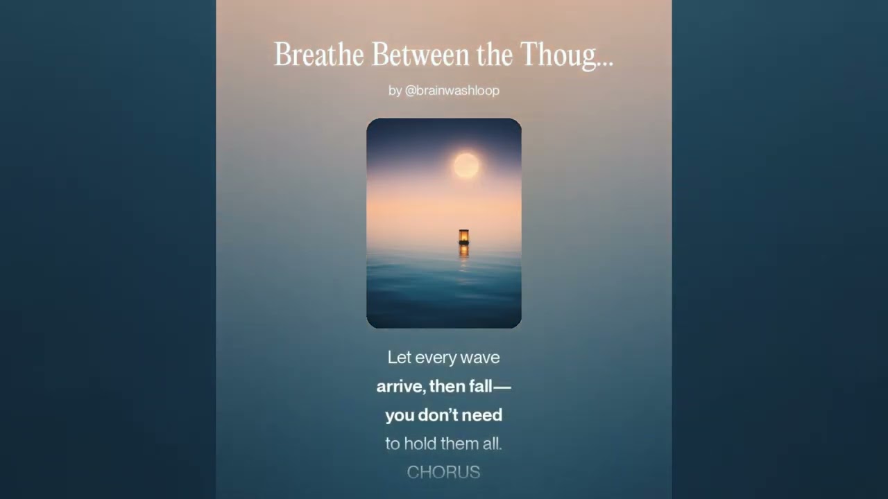 Breathe Between the Thoughts — Meditative Japanese Lofi for Mental Space