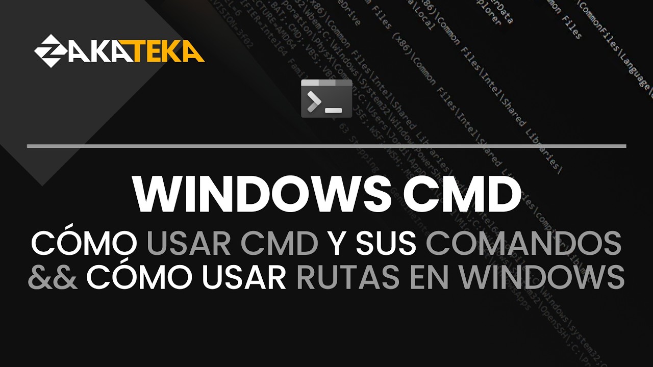 Windows CMD y rutas de archivo en Windows | Explicación completa + ejemplos