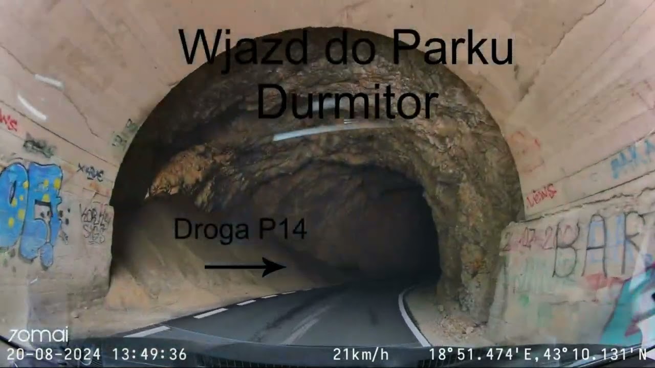 20.08.2024 Czarnogóra, kanion rzeki Piva, droga P14 Durmitor