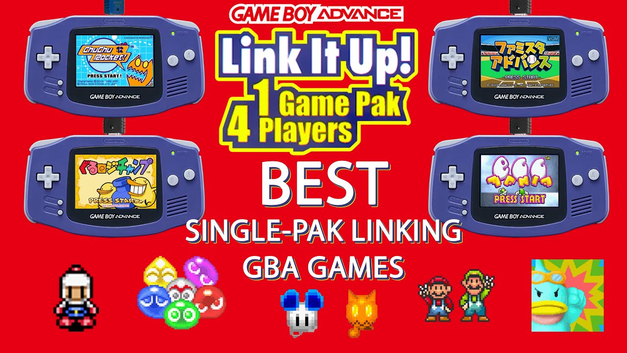 ЛУЧШИЕ 15 игр для Gameboy Advance Single-Pak — 4 игрока, 1 картридж (лучшая многопользовательская...