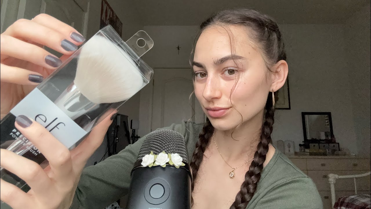 asmr mic brushing & braid sounds