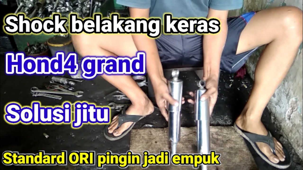 Cara membuat Shock belakang Honda grand jadi empuk