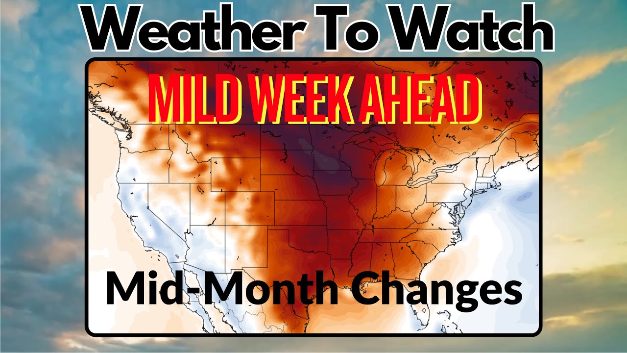 Warm week!  Changes in severe storm and snow pattern starting the middle of the month.