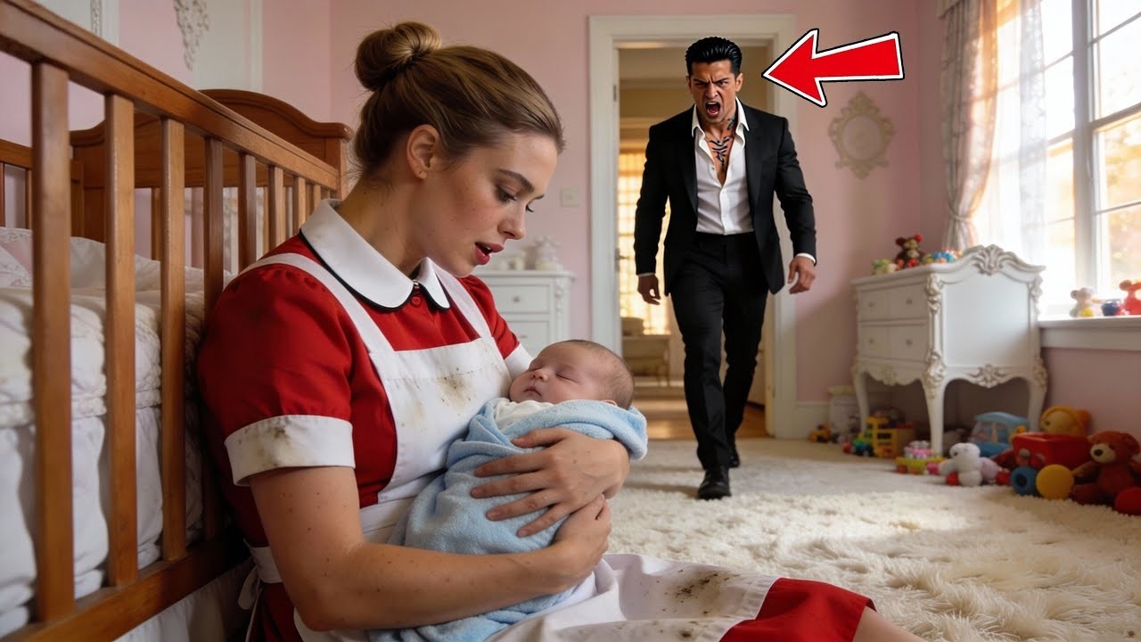 Die arme Magd schlief mit dem Baby auf dem Boden – der Mafiaboss sah es und erstarrte