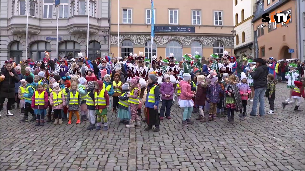 Rosenmontag am 12.02.2024 in Pößneck - Ton leider erst ab 8.20