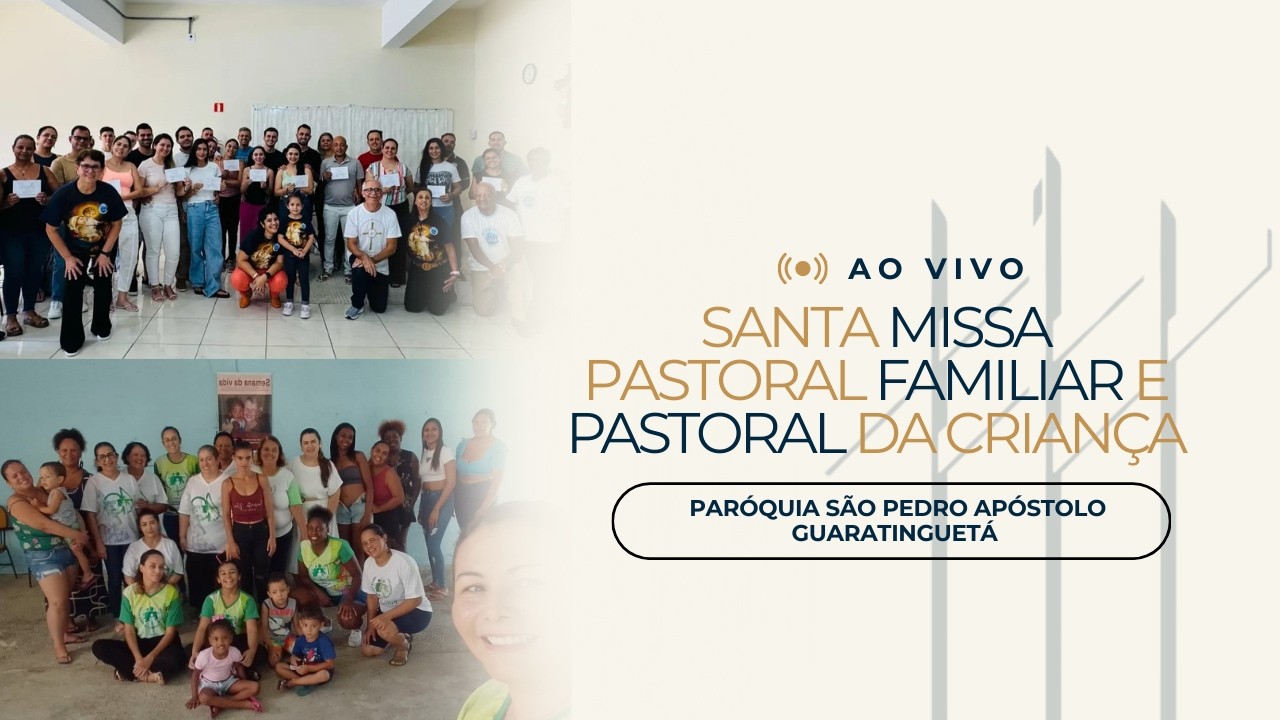 Santa Missa 3º Domingo da Quaresma às 19h | Paróquia São Pedro Apóstolo - 08/03/2026