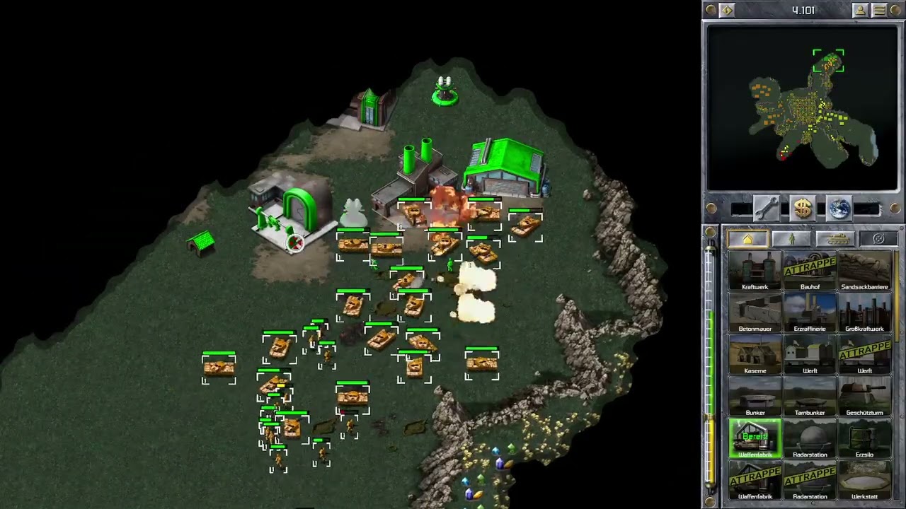 Command & Conquer Alarmstufe Rot 1 in Coop mit Max Vs Max Ki Schwer (Benutzerdefinierte Maps)