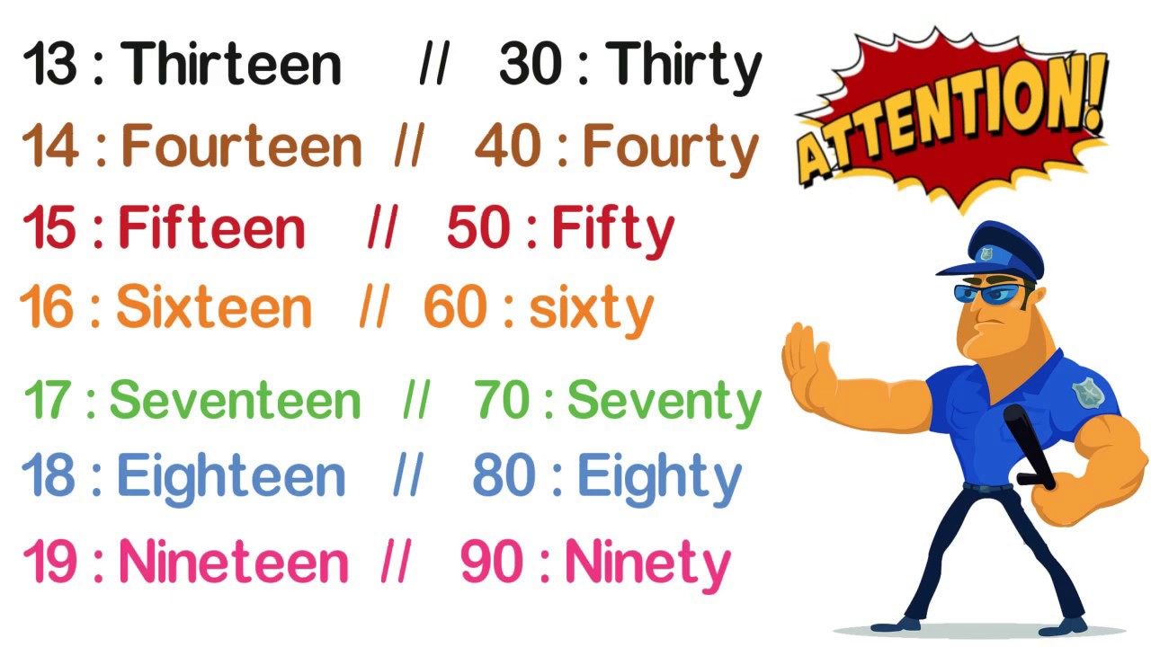 learn english with Abdelhamid  :The  numbers   الدرس 5 : تعلم الاعداد