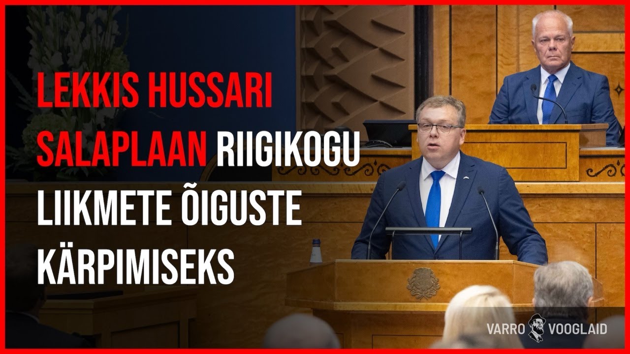 Varro Vooglaid LIVE #126 / Lekkis Hussari salaplaan Riigikogu liikmete &otilde;iguste k&auml;rpimiseks