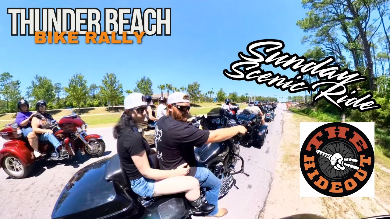 Thunder Beach Bike Rally 2025 | Sunday Scenic Ride to The Hideout