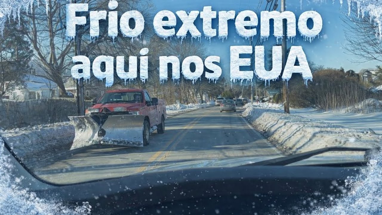 Dia muito frio aqui nos Estados Unidos ❄️❄️🇺🇸