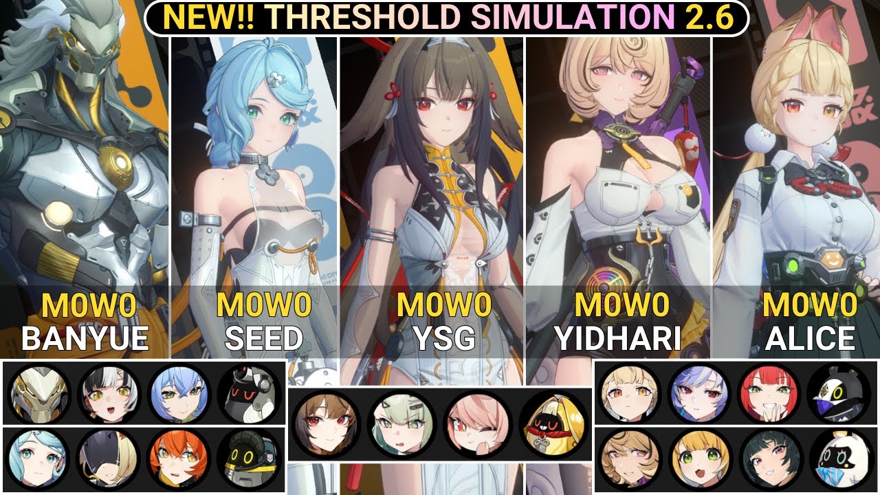 Threshold Is Back! NEW BOSS! M0W0 Banyue Seed YSG Yidhari Alice | NEW! Threshold Simulation ZZZ 2.6