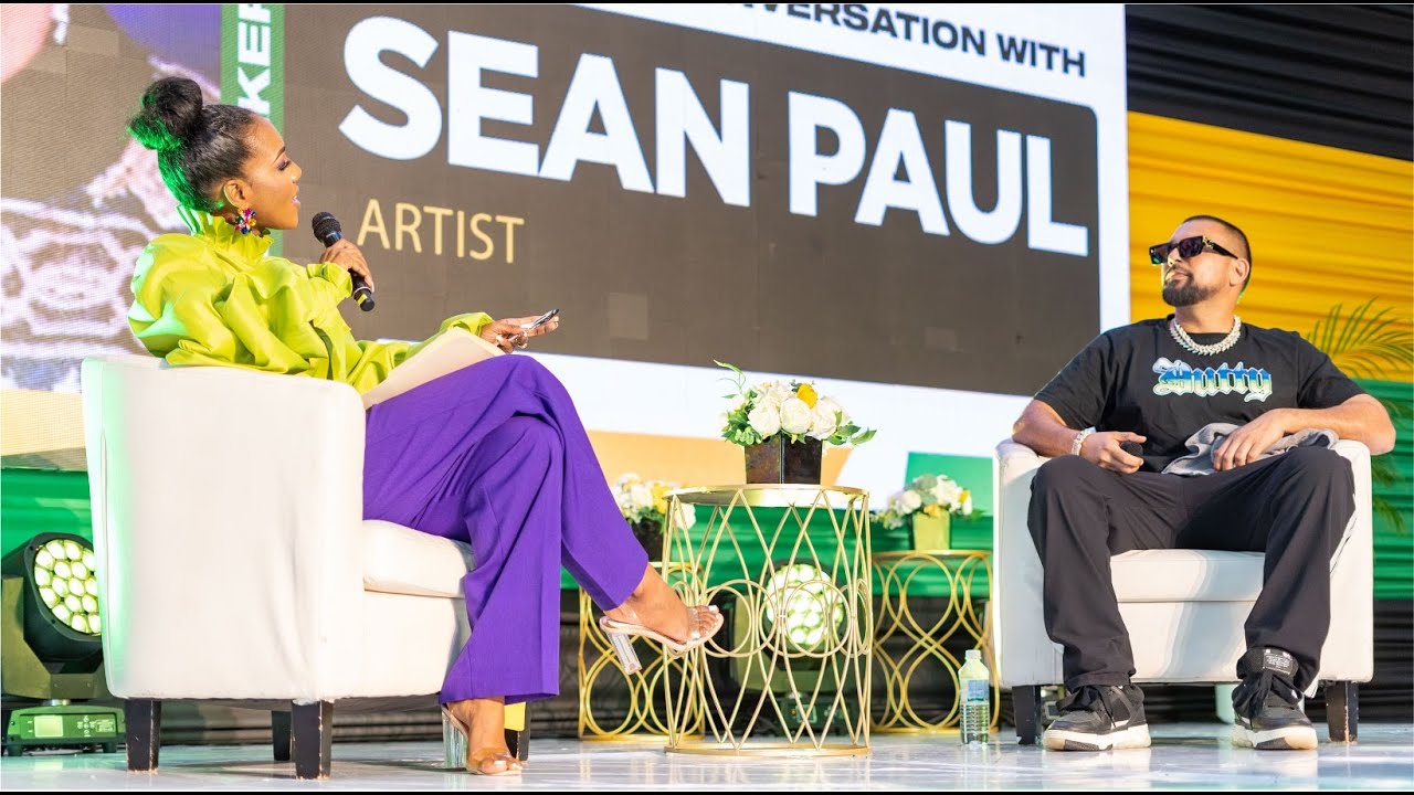 Terri-Karelle Reid has Creative Conversation with Sean Paul at the Jamaica Creative Career Expo 2024