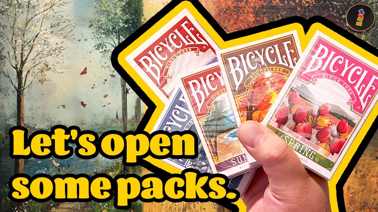 Let's check out the full set of Bicycle Four Seasons Limited Edition Playing Cards and 1 extra!