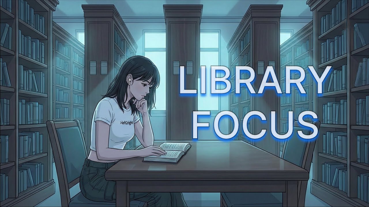 Quiet Library Reading • 70 BPM Minimalist Lo-fi [Study / Focus] | left2right