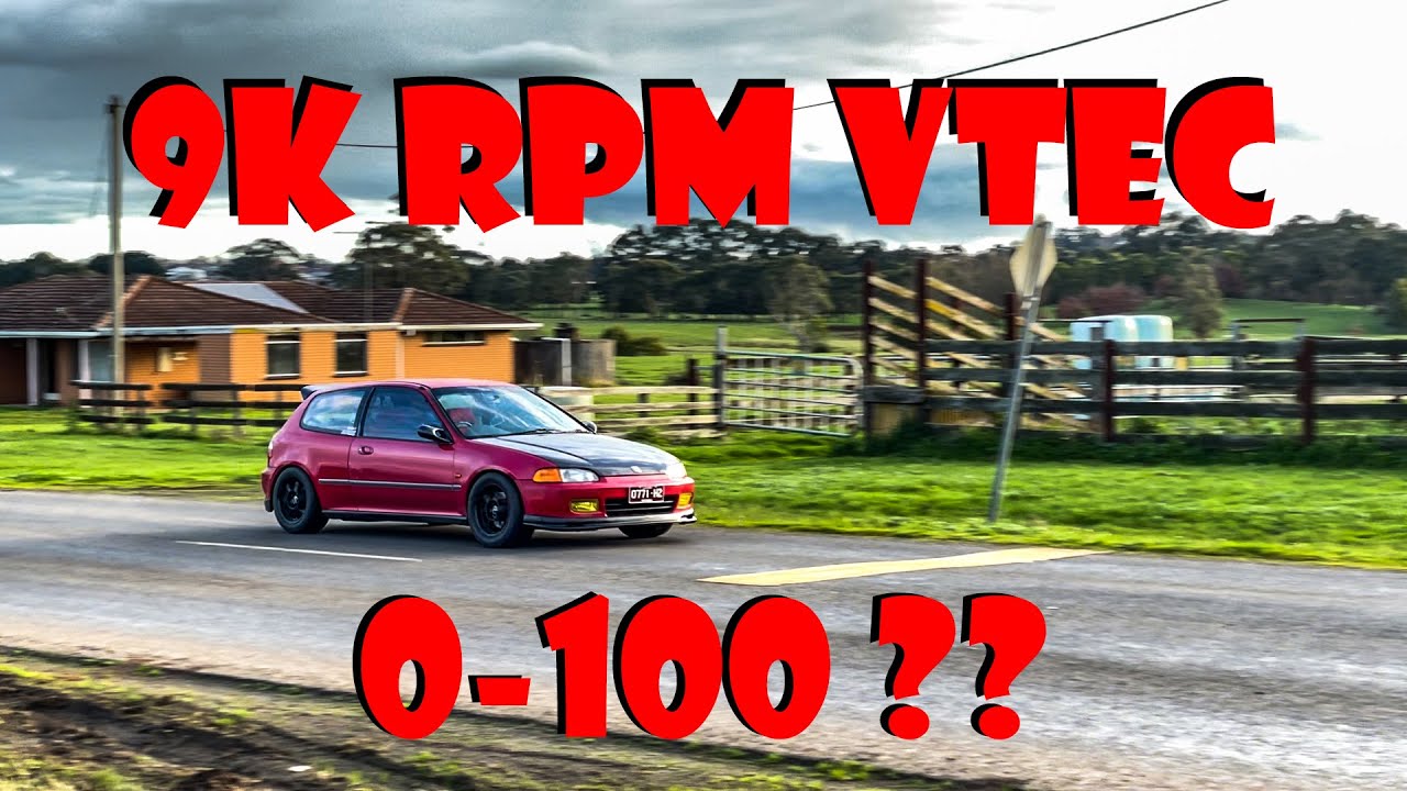 Testing 0-100 & 1/4 Mile Times In the B16 Eg Civic Hatch