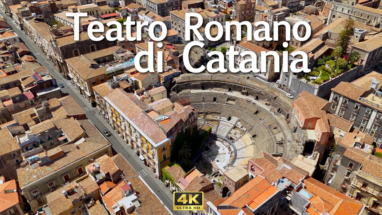 🇮🇹 Teatro Romano di Catania Ancient Rome in Sicily Italy Walking Tour 4K