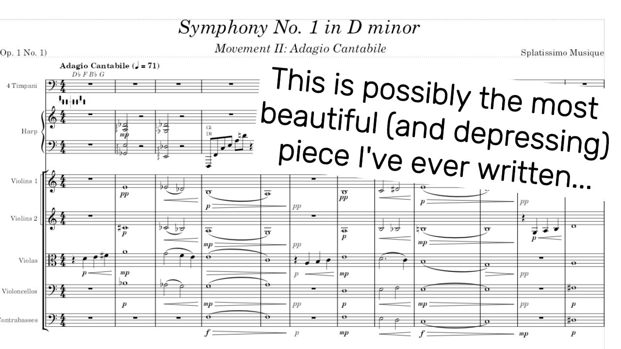 Splatissimo - Symphony Op. 1 No. 1 in D Minor: Movt. II: Adagio Cantabile
