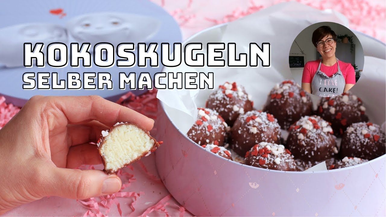 Kokos Kugeln mit nur 4 Zutaten einfach selber machen | Valentinstag