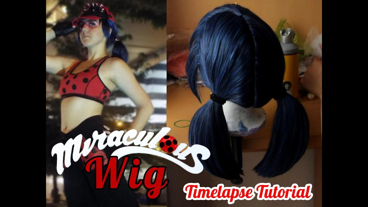 Miraculous Ladybug: Marinette Cosplay Wig Styling Tutorial [Timelapse]