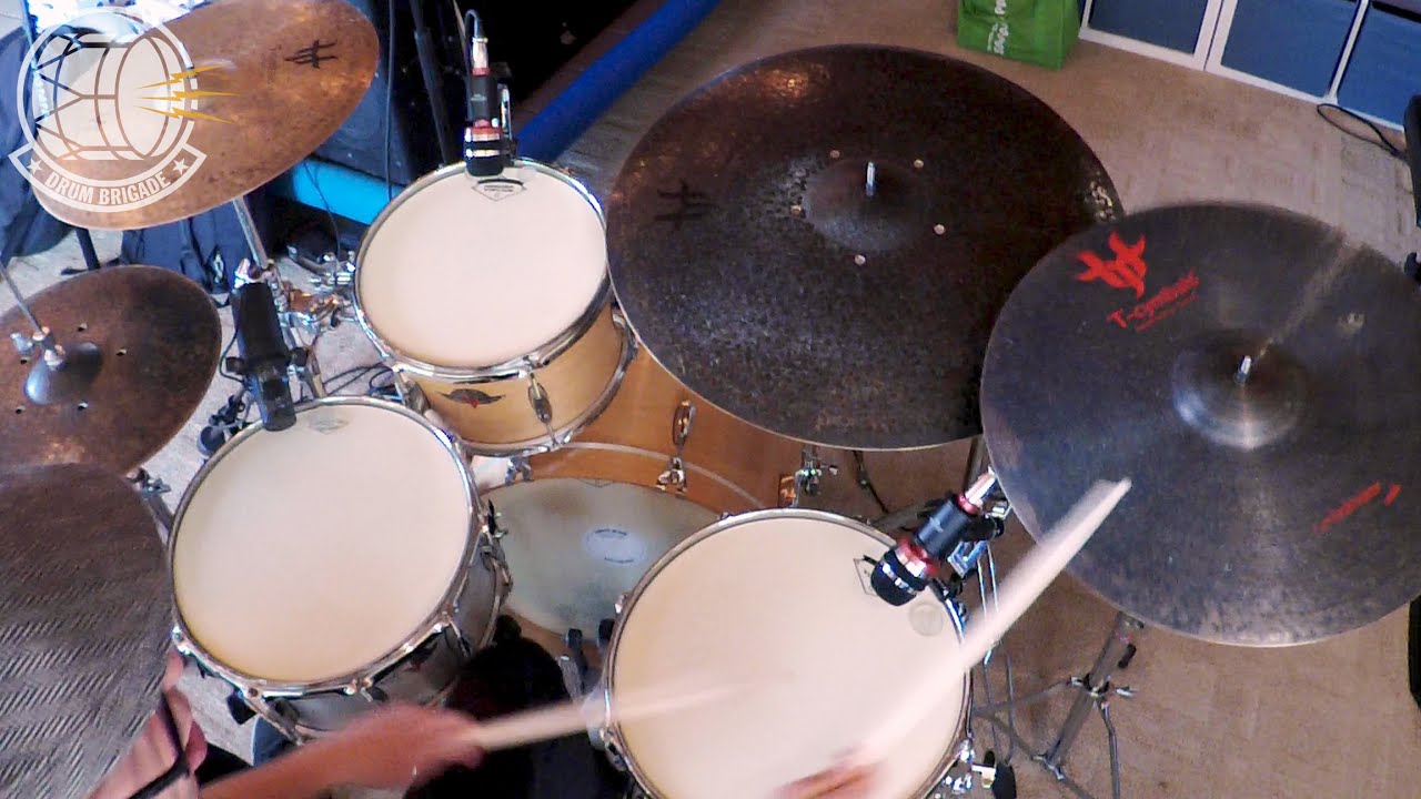 Phil's online drum lesson lesson set up