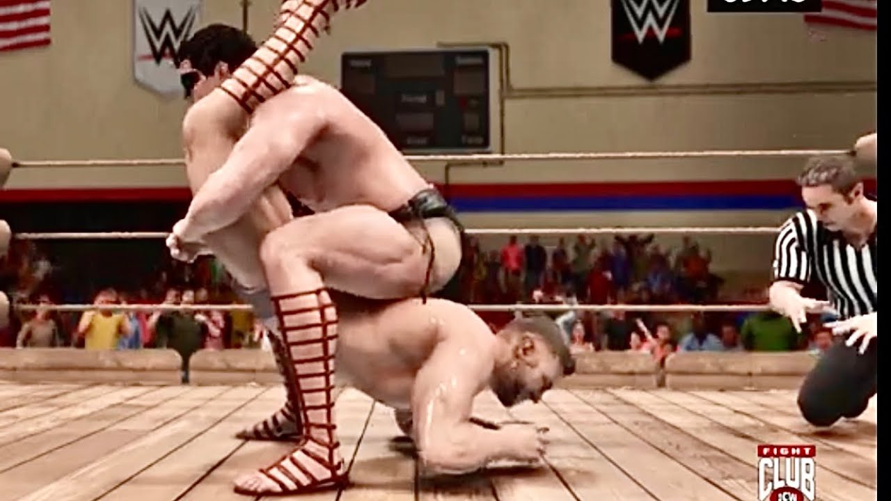 W2K19💪Testicular Claw💪Muscle Wrestling 