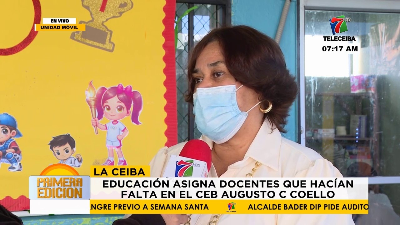 Educación asigna docentes que faltaban en el C.E.B. Agusto C. Coello de La Ceiba