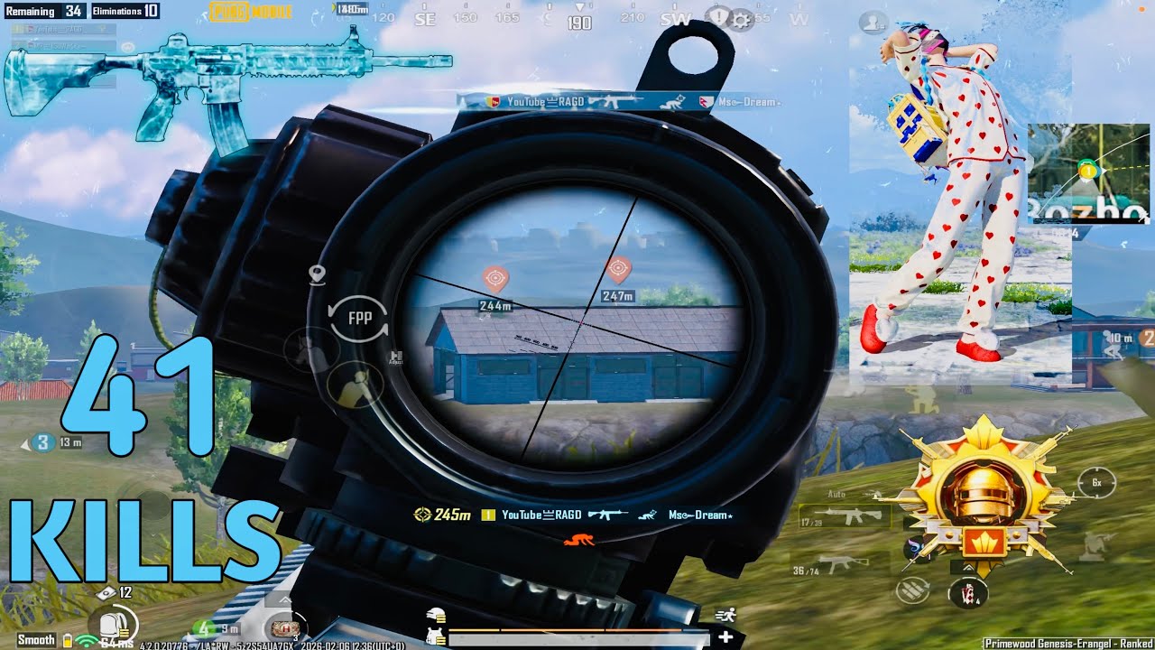41 KILLS🔥MY BEST ERANGEL GAME PLAY ,,SMOOTH  +120 FPS