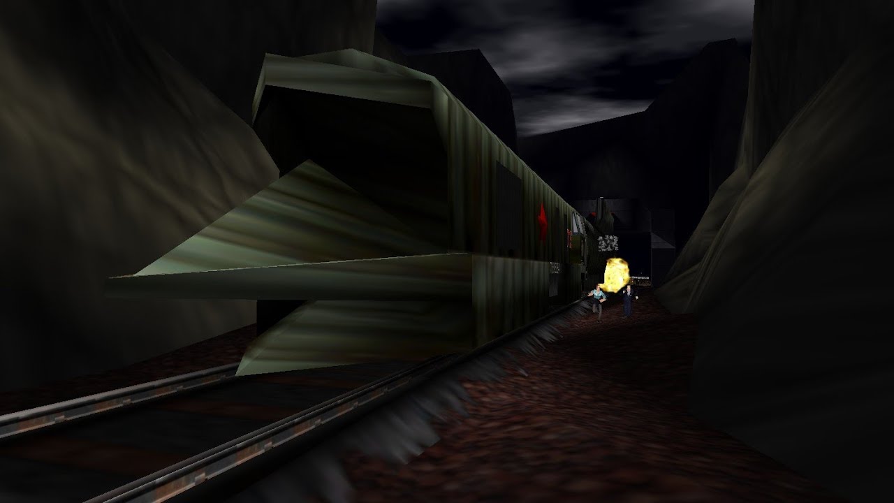 Goldeneye N64 - Hard Difficulty Walkthrough (Mission 14 Train)