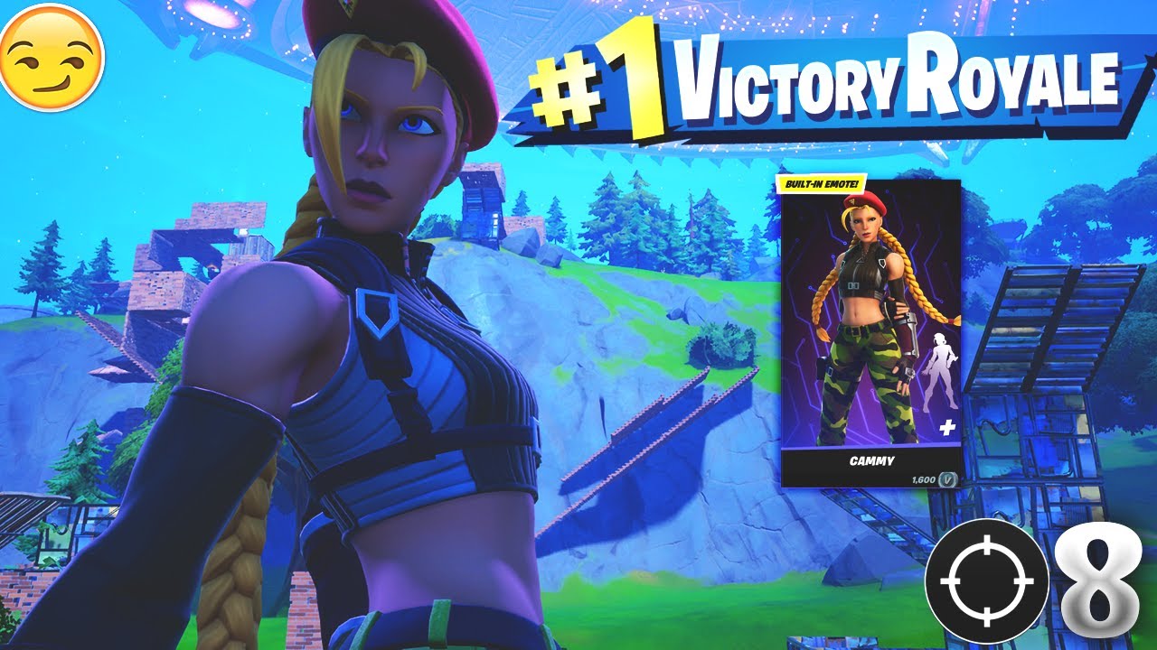 8 Kill Solo Win With The NEW Cammy SKIN Gameplay In Fortnite Battle Royale (Season 7)