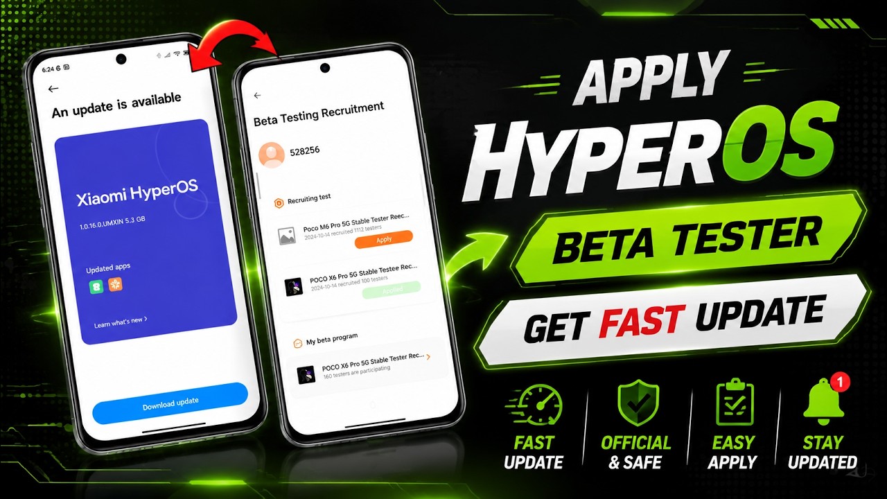 🚀 Получайте быстрые обновления HyperOS на свое устройство! Вступайте в программу бета-тестировани...