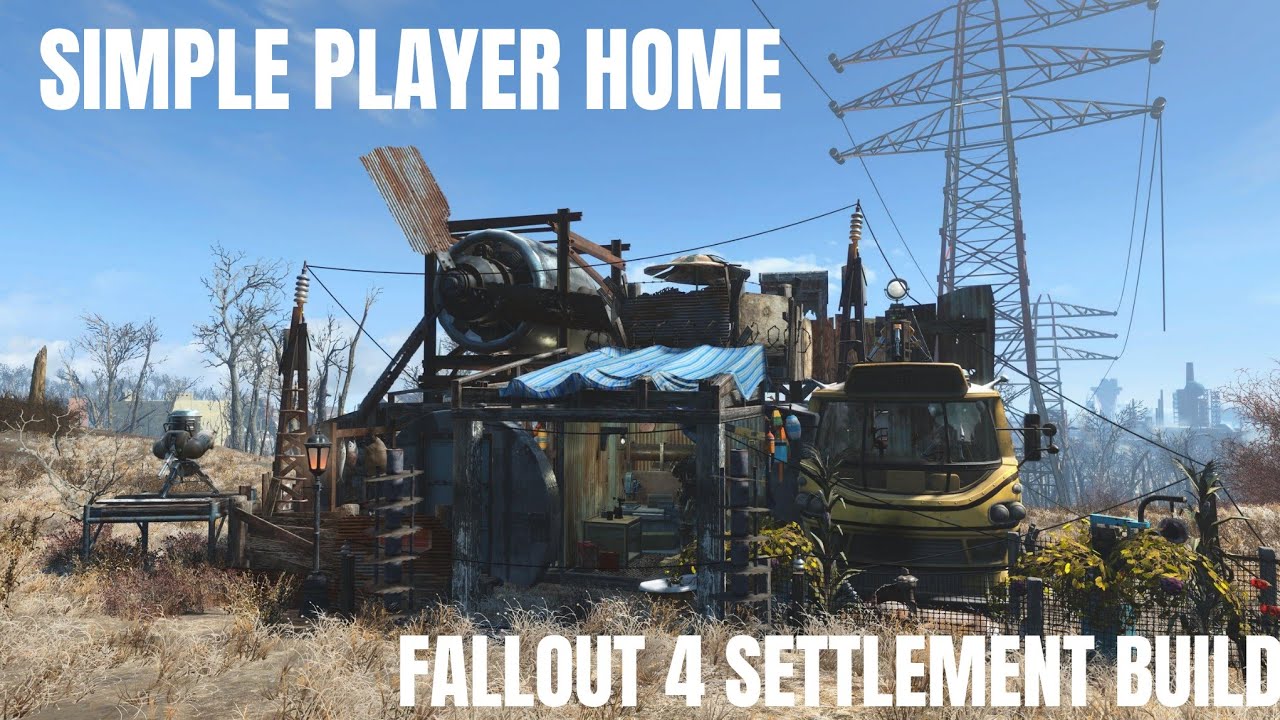 I Built A Simple Player Home Fallout 4 NO MODS 