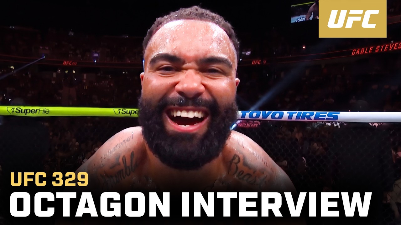 Интервью Гейбла Стивенсона в октагоне | UFC 329