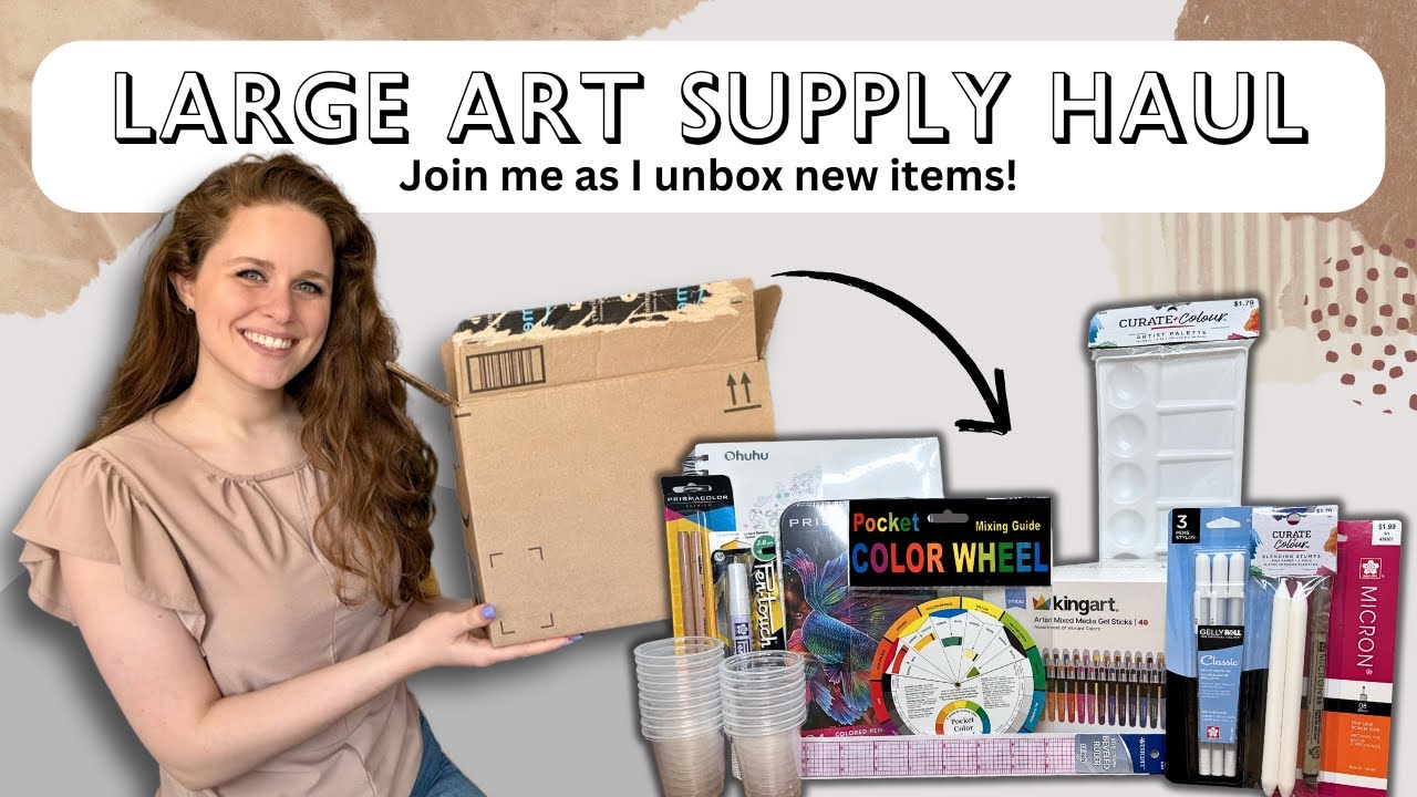 Large Art Supply Haul: Join me as I unbox new items!