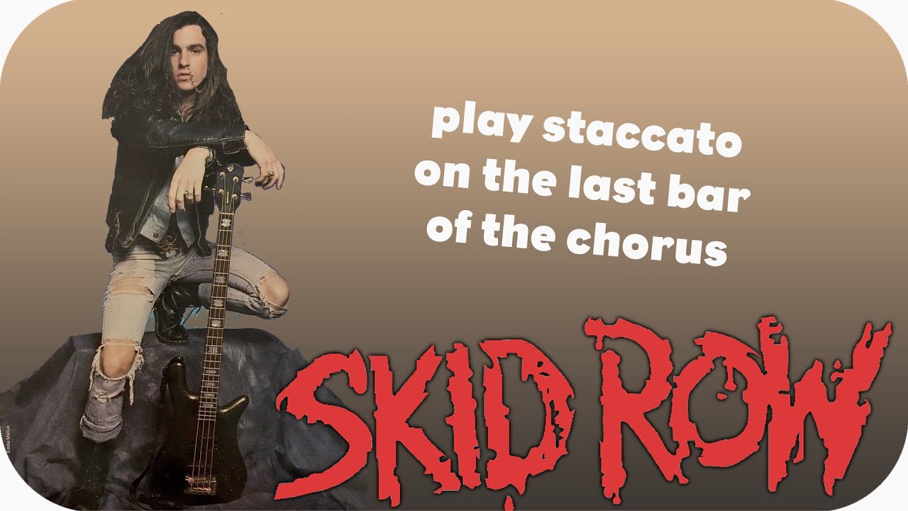 How to play like Rachel Bolan of Skid Row  - Bass Habits - Ep 71
