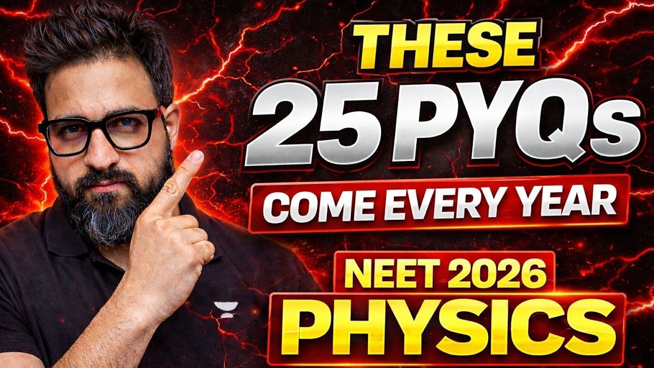 ONLY 30 PYQs 😳120 MARKS GUARANTEED 🔥| NEET 2026 | Yawar Manzoor sir