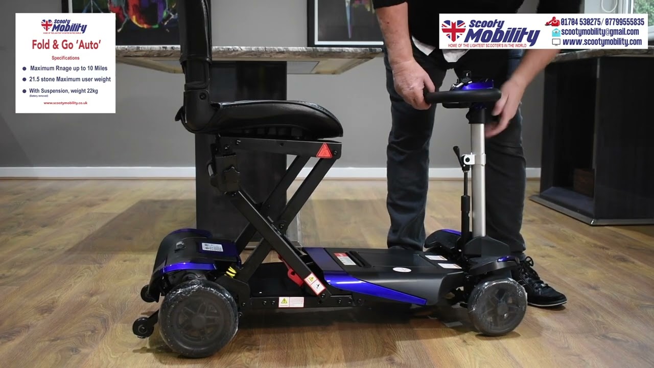 Deluxe Automatic Folding Mobility Scooter