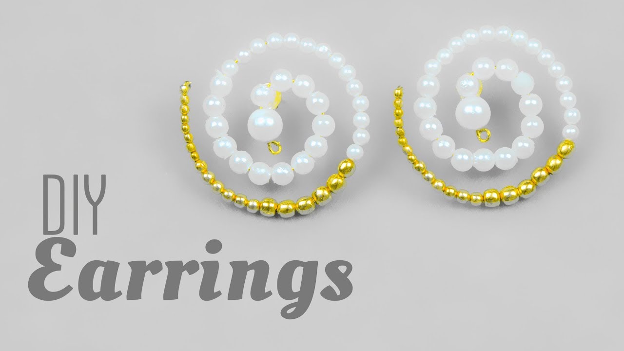 DIY Designer pearl earrings in 2 minute|Designer jewelry |  Bridal earrings|Beads art\vineeta mishra