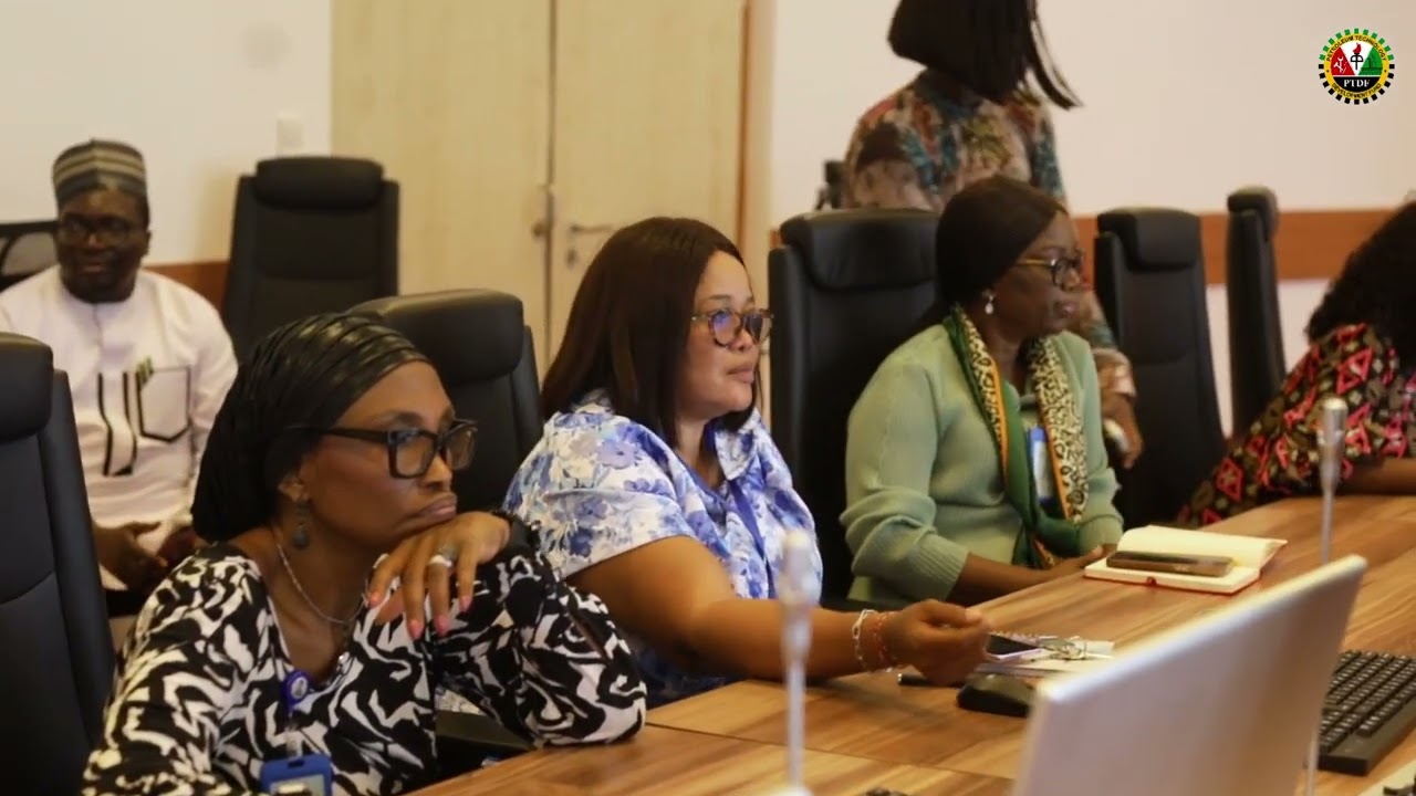 Permanent Secretary, Ministry of Petroleum Resources, Mrs  Patience Oyekunle Visit to the PTDF