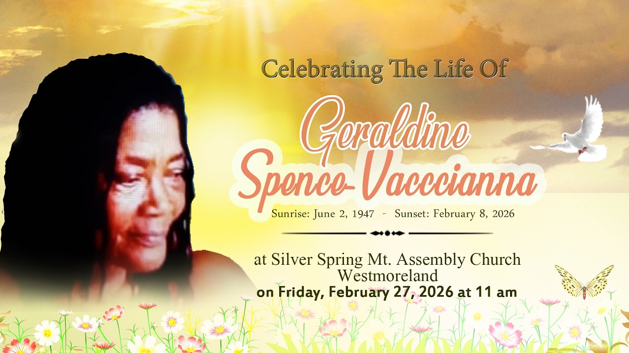 Funeral service for Geraldine Spence-Vaccianna
