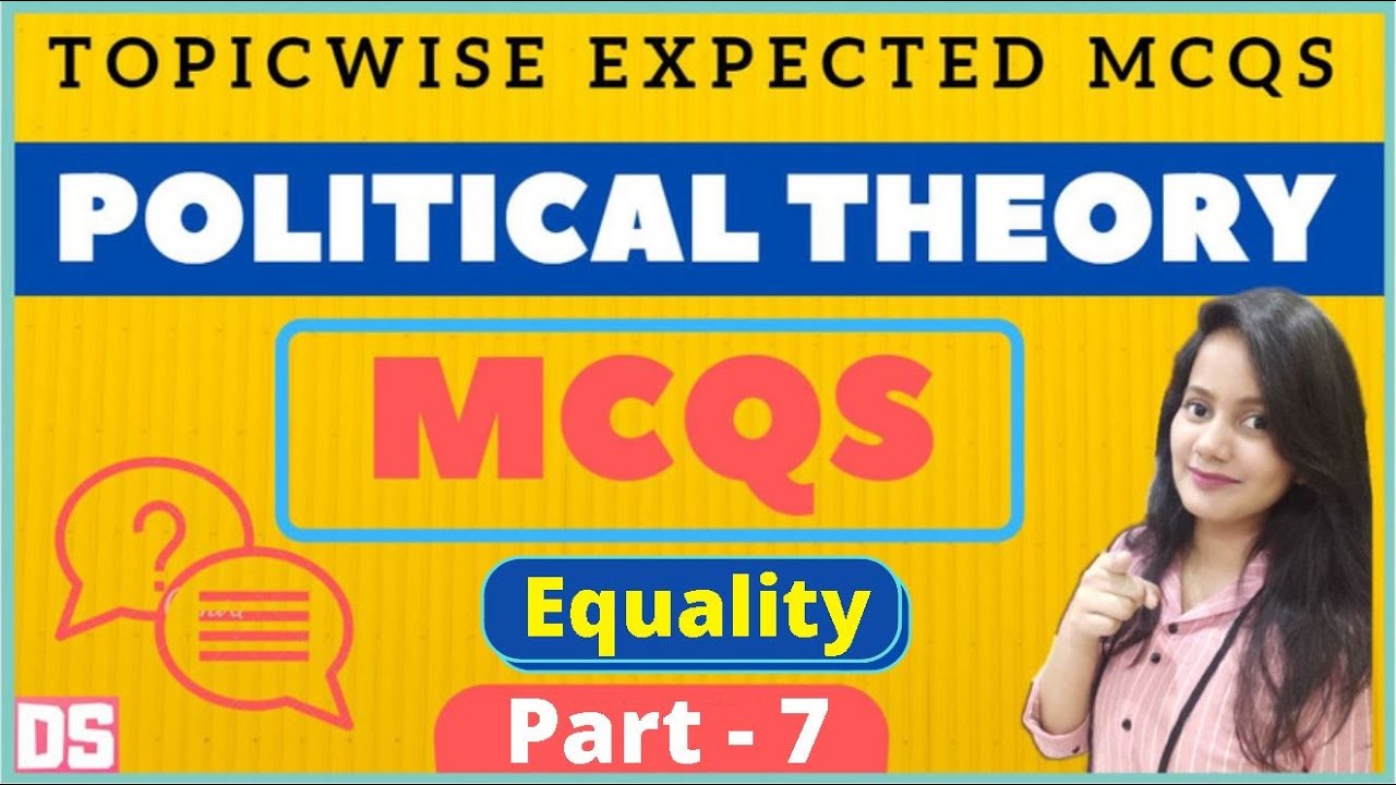Expected MCQs on Equality in Political Theory for UGC NET Political Science