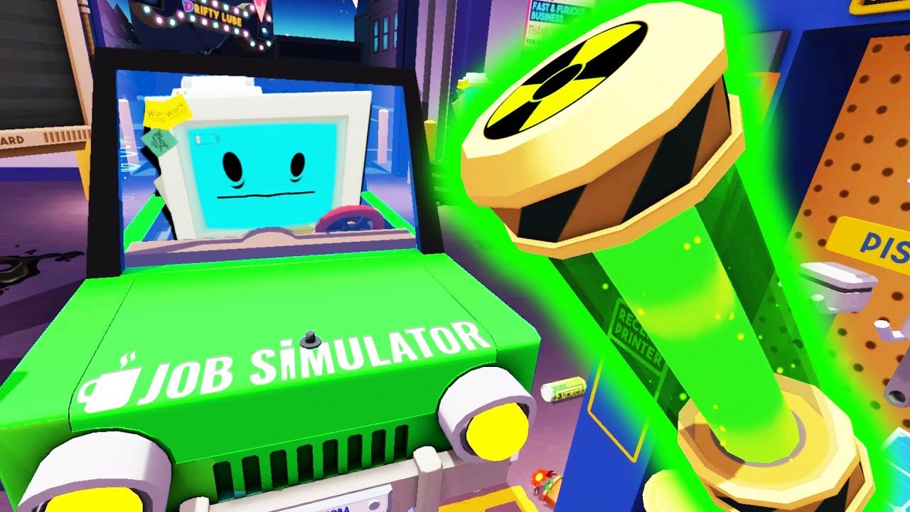 Building a Nuclear Powered Car! - Job Simulator Infinite Overtime - HTC Vive Pro VR