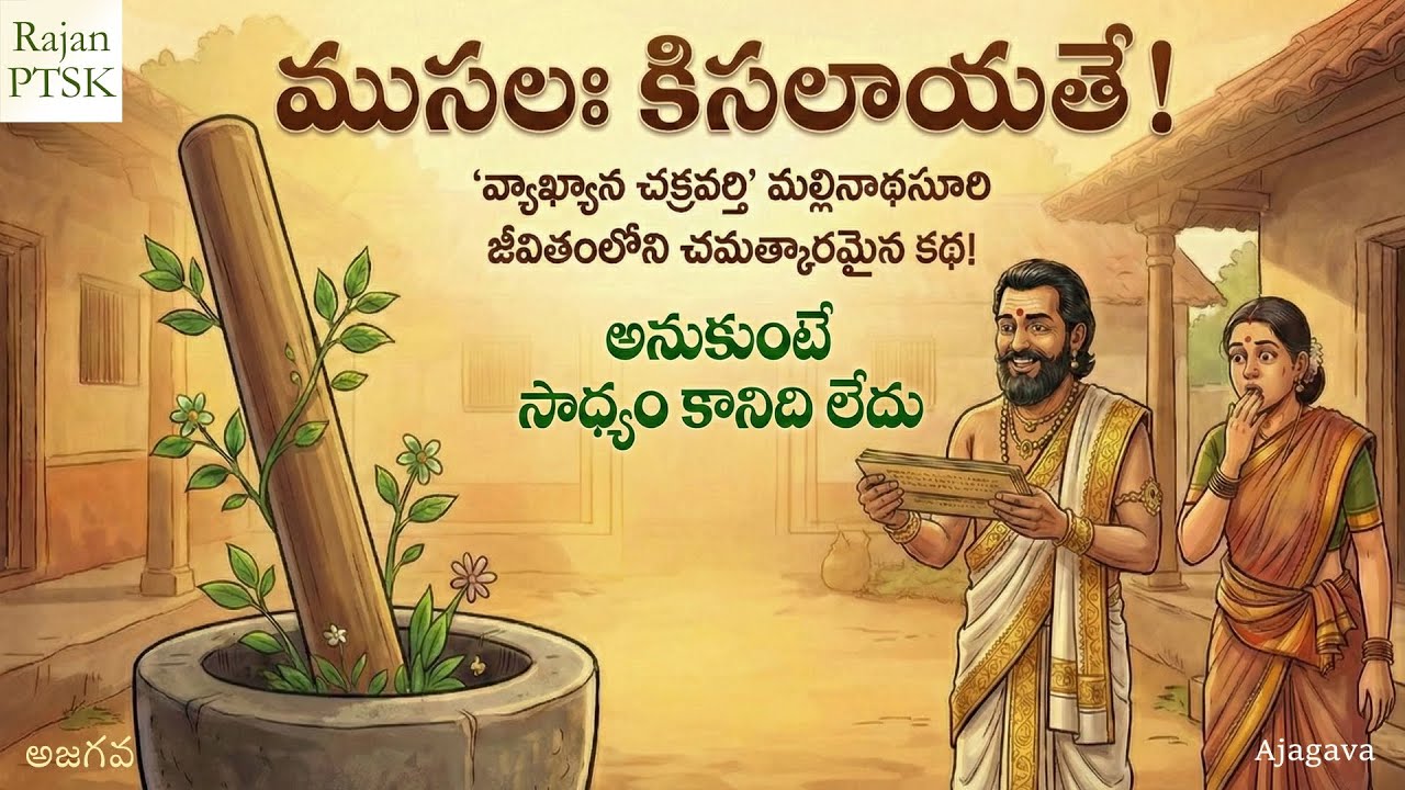 రోకలి చిగురిస్తుందా? పామరుడిని పండితుడిగా మార్చిన మాట | Telugu Motivation | Real Story | Rajan PTSK