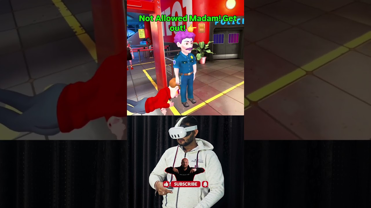 Rude Passenger vs Strict Security Guard - VR Mein 😅 